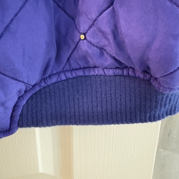 Vintage 1988 Silk Purple Bomber Jacket from Italy (Large) - Picture 8 of 15